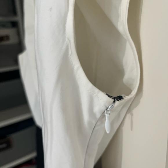 Ted Baker Size 1 colour block stretch bottom cotton dress side zip like new - Picture 4 of 6